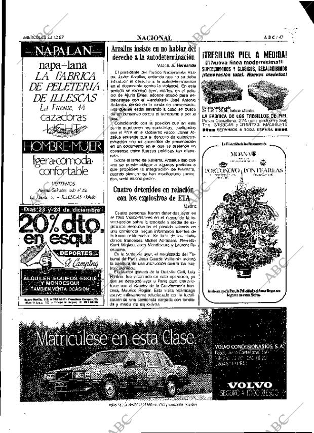 ABC MADRID 23-12-1987 página 47