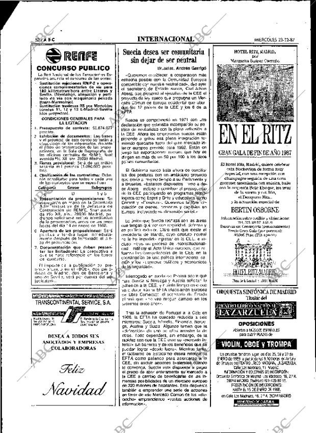 ABC MADRID 23-12-1987 página 52