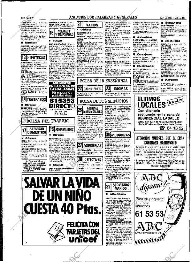 ABC SEVILLA 23-12-1987 página 108