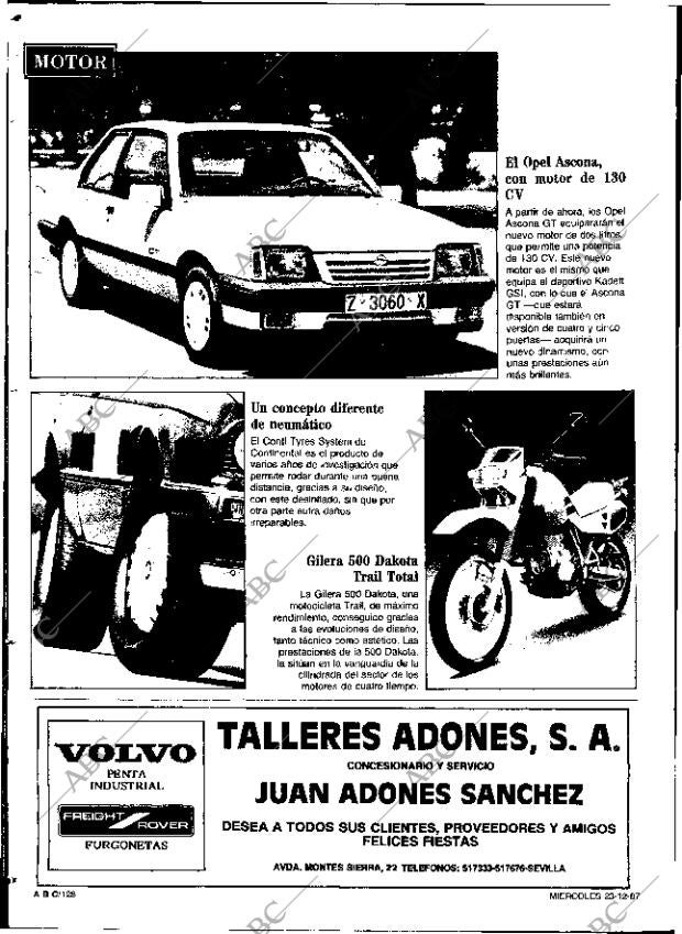 ABC SEVILLA 23-12-1987 página 128
