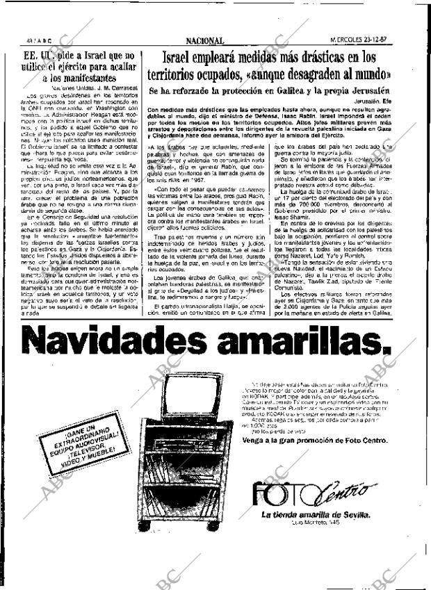 ABC SEVILLA 23-12-1987 página 48