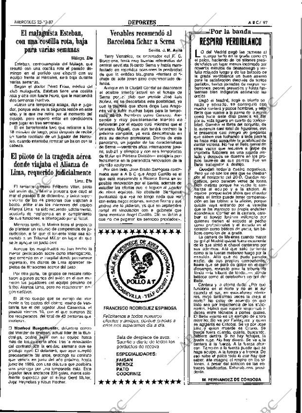 ABC SEVILLA 23-12-1987 página 97