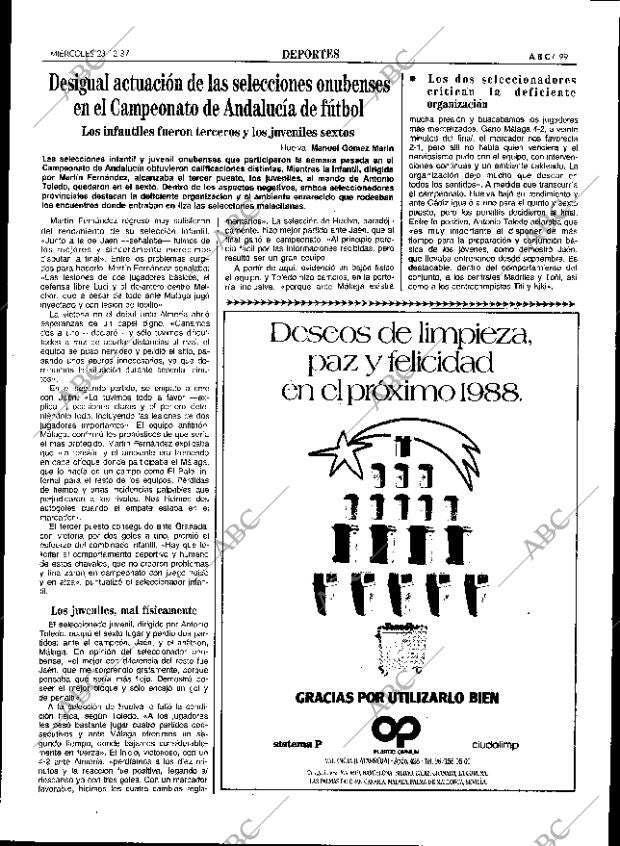 ABC SEVILLA 23-12-1987 página 99