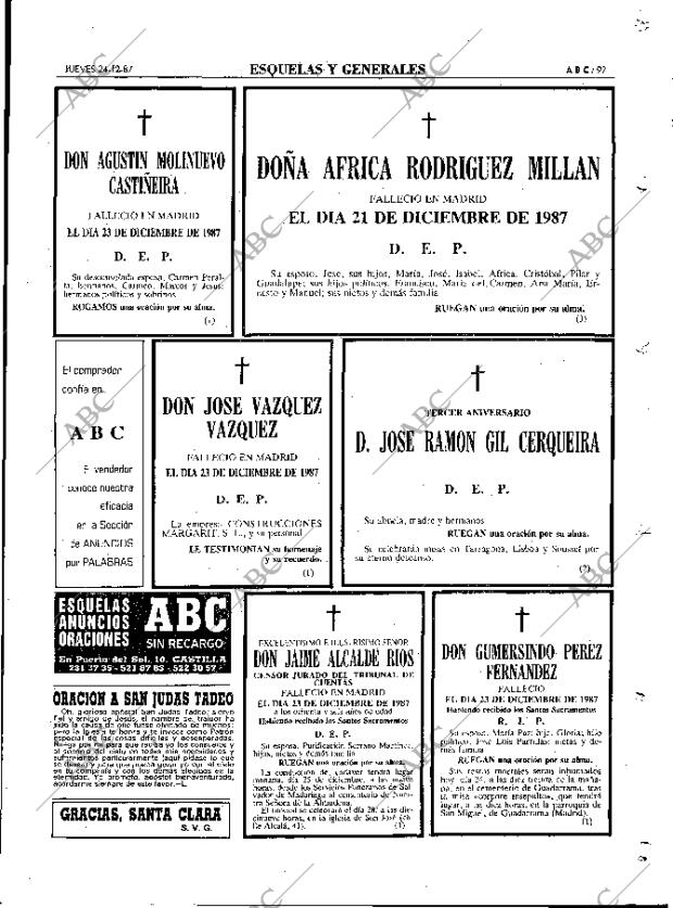ABC MADRID 24-12-1987 página 97
