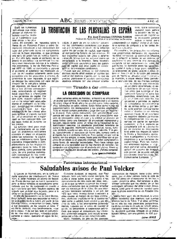 ABC MADRID 26-12-1987 página 65