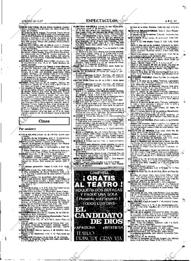 ABC MADRID 26-12-1987 página 81