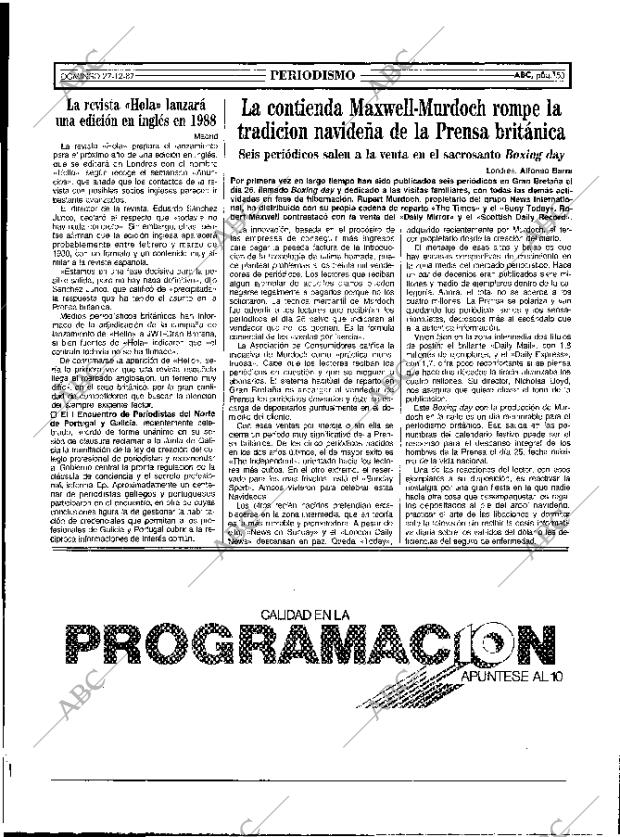 ABC MADRID 27-12-1987 página 53