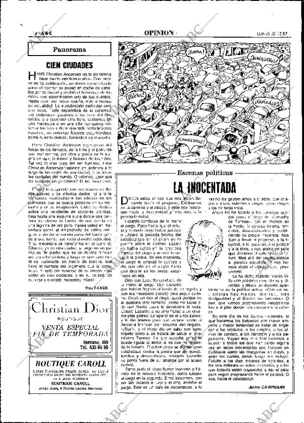 ABC MADRID 28-12-1987 página 14