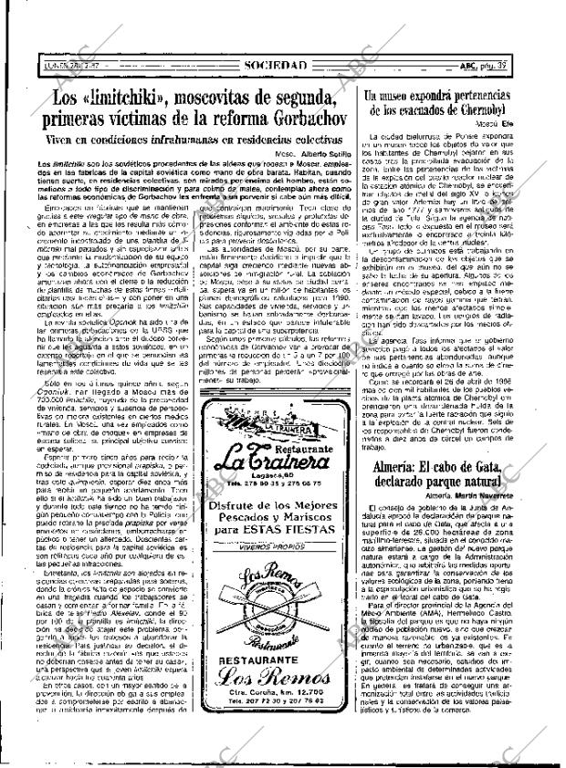 ABC MADRID 28-12-1987 página 39