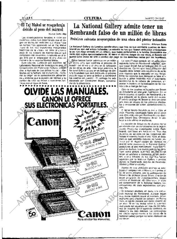 ABC MADRID 29-12-1987 página 44