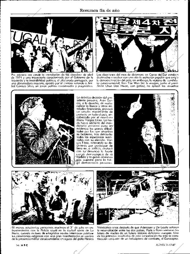 ABC MADRID 31-12-1987 página 14