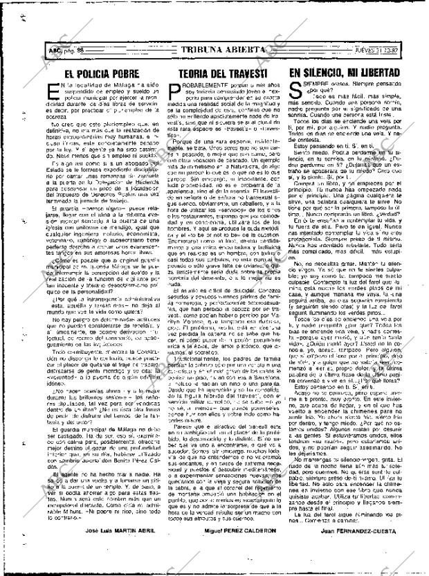 ABC MADRID 31-12-1987 página 88