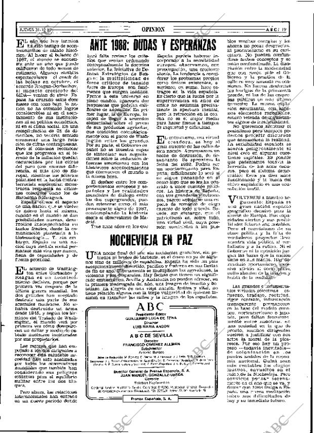 ABC SEVILLA 31-12-1987 página 19