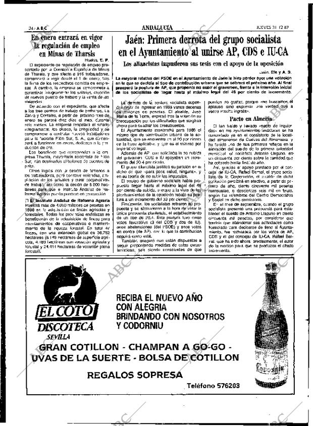 ABC SEVILLA 31-12-1987 página 34