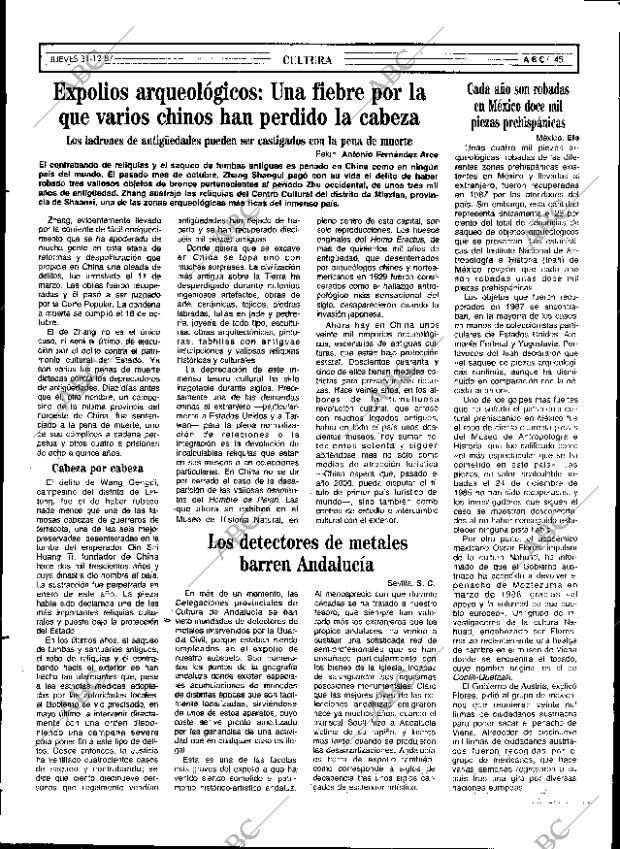 ABC SEVILLA 31-12-1987 página 45
