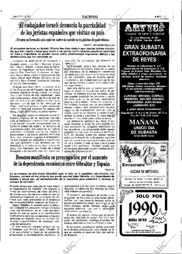 ABC SEVILLA 05-01-1988 página 17