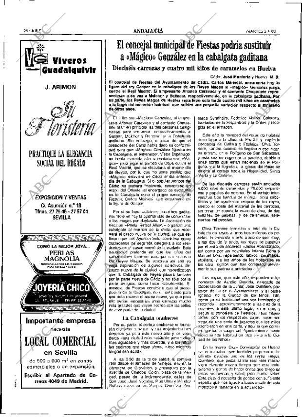 ABC SEVILLA 05-01-1988 página 28