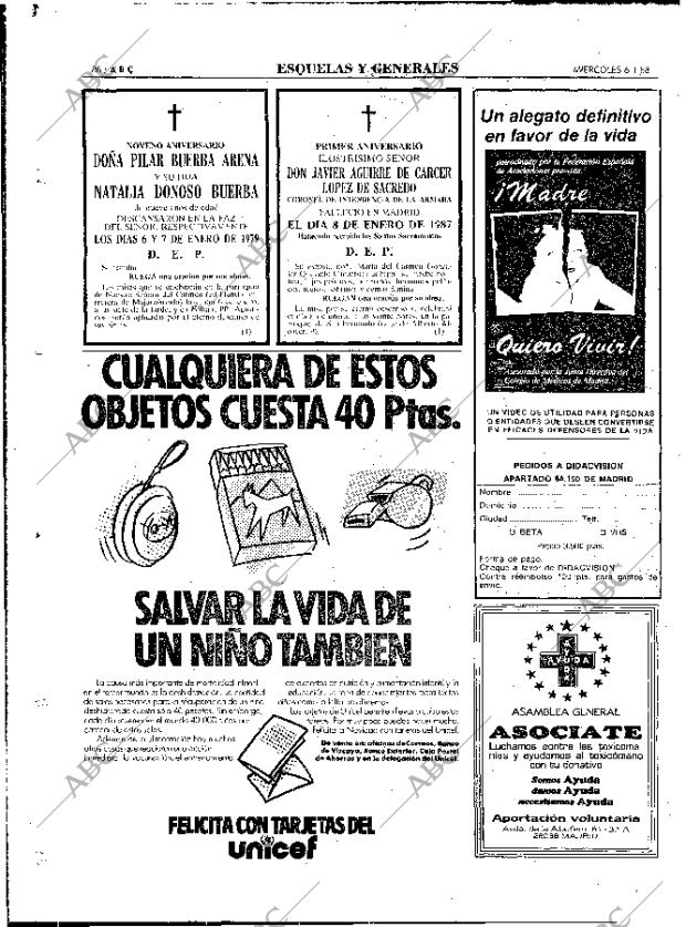 ABC MADRID 06-01-1988 página 86