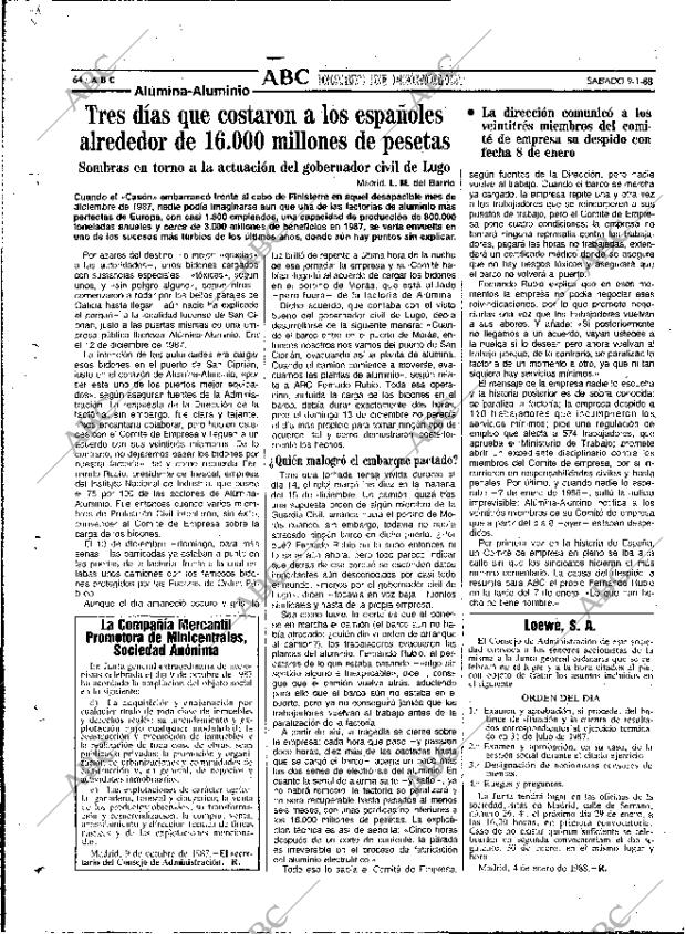 ABC MADRID 09-01-1988 página 64