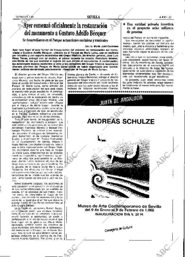 ABC SEVILLA 09-01-1988 página 33