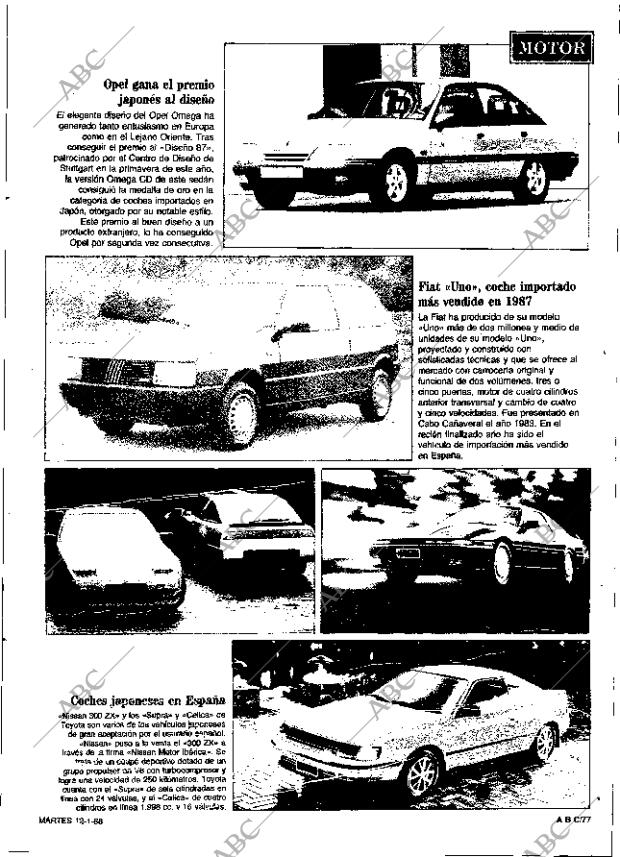 ABC SEVILLA 12-01-1988 página 77