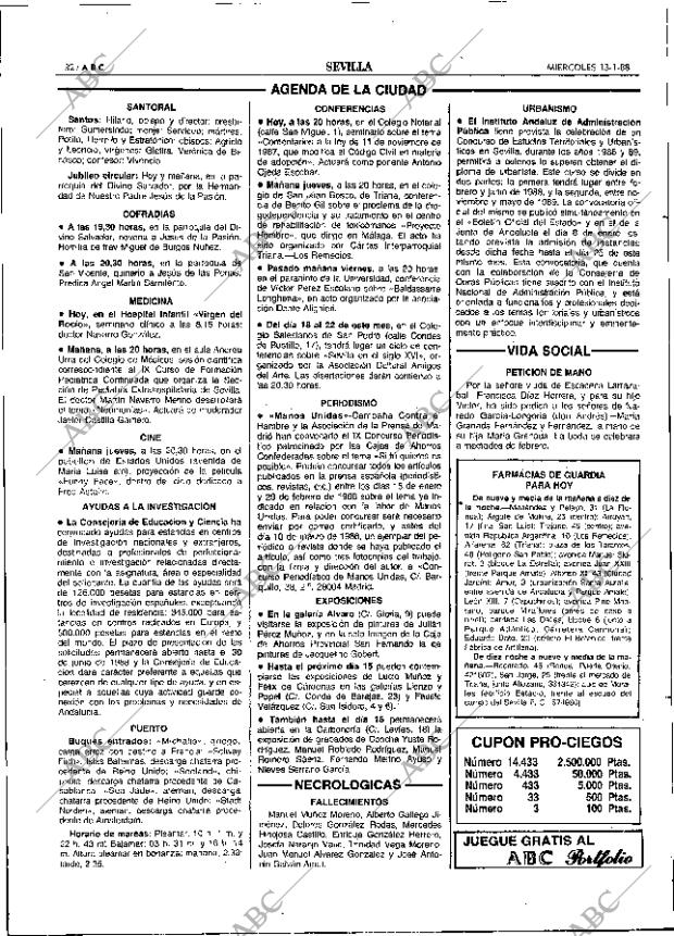 ABC SEVILLA 13-01-1988 página 32