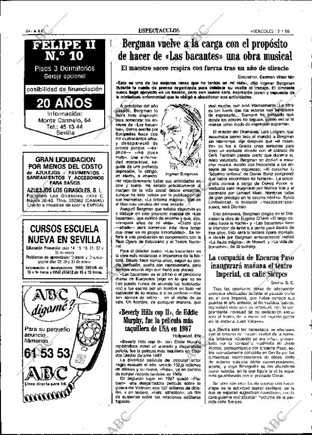 ABC SEVILLA 13-01-1988 página 64