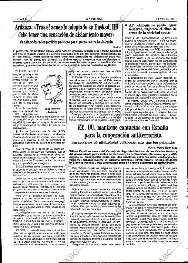 ABC SEVILLA 14-01-1988 página 16