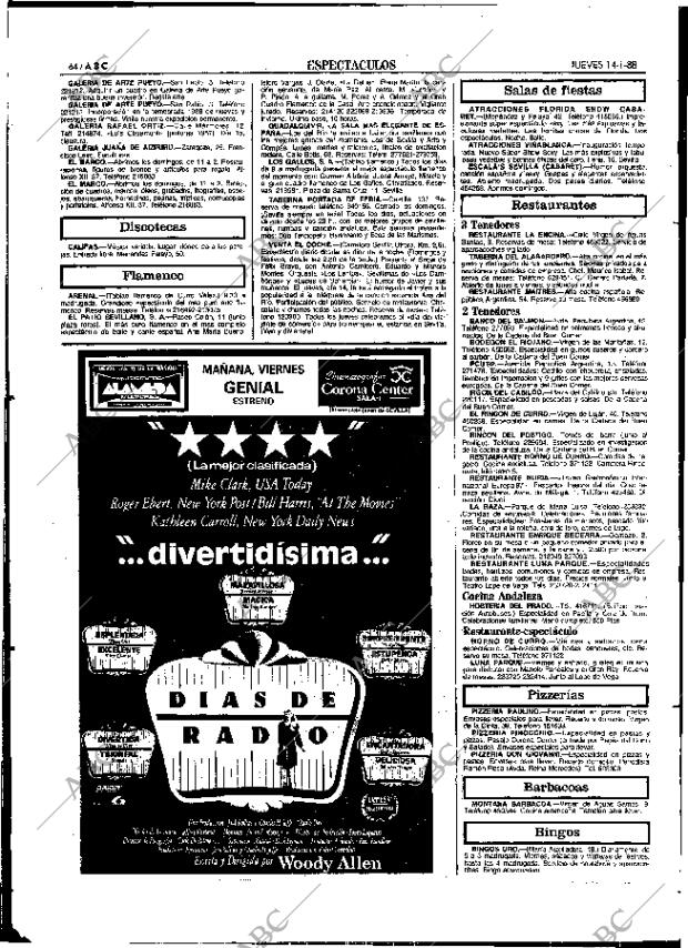 ABC SEVILLA 14-01-1988 página 64