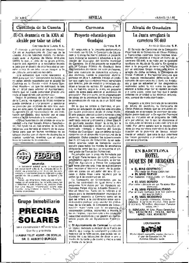 ABC SEVILLA 15-01-1988 página 36