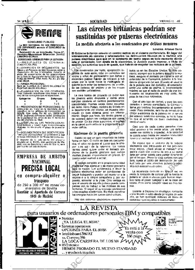 ABC SEVILLA 15-01-1988 página 54