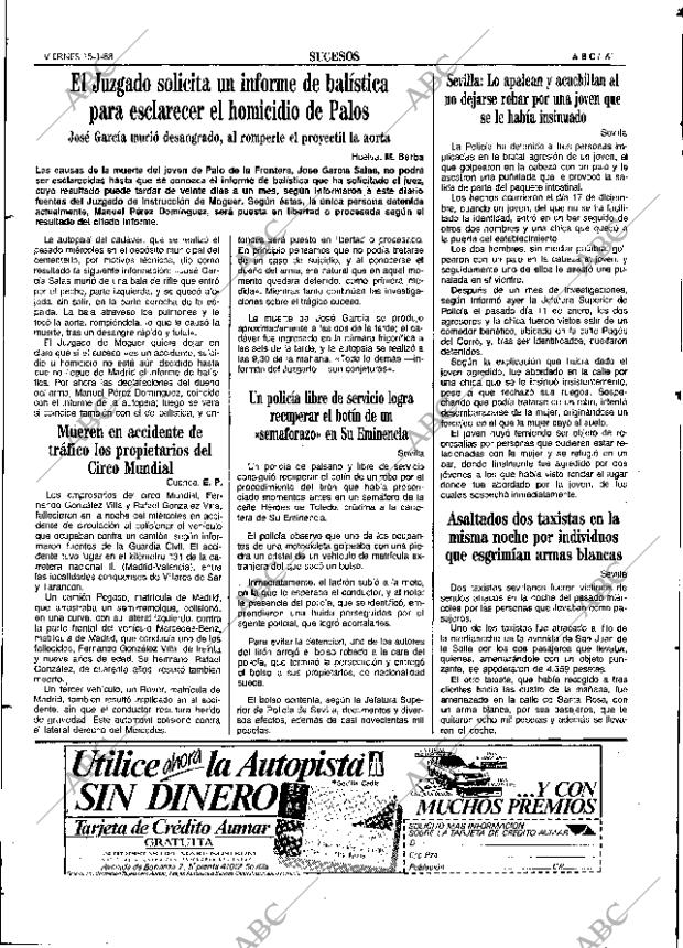 ABC SEVILLA 15-01-1988 página 61