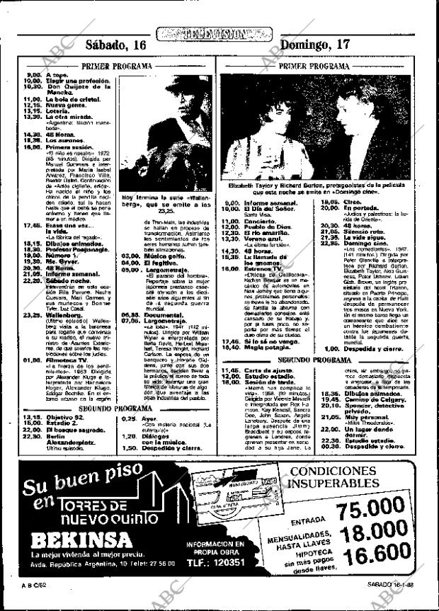 ABC SEVILLA 16-01-1988 página 74