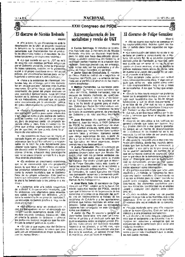 ABC MADRID 25-01-1988 página 16