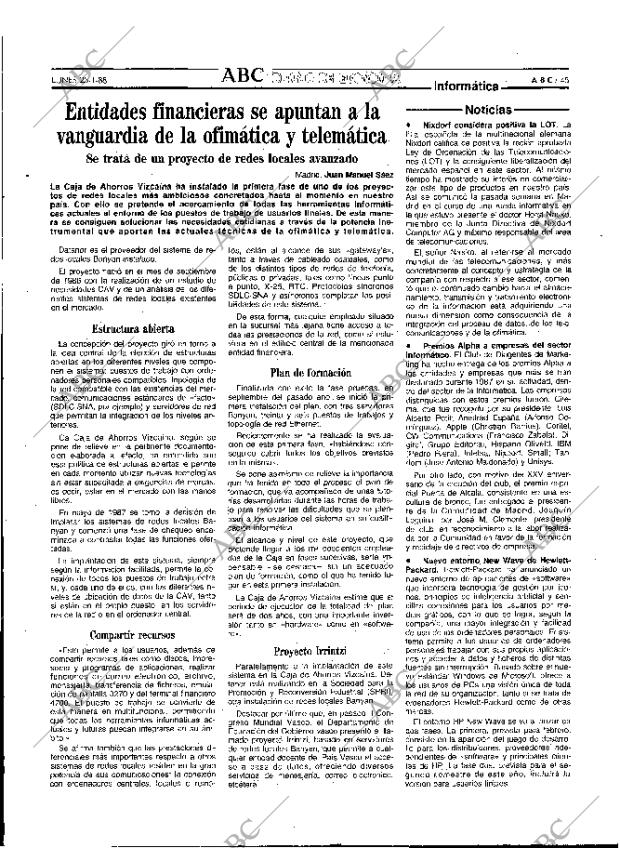 ABC MADRID 25-01-1988 página 45