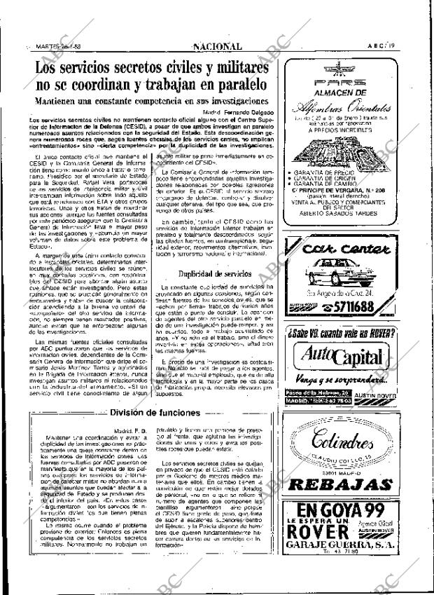 ABC MADRID 26-01-1988 página 19