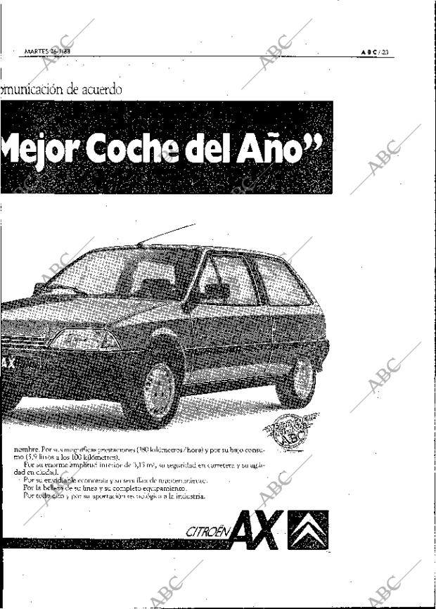 ABC MADRID 26-01-1988 página 23