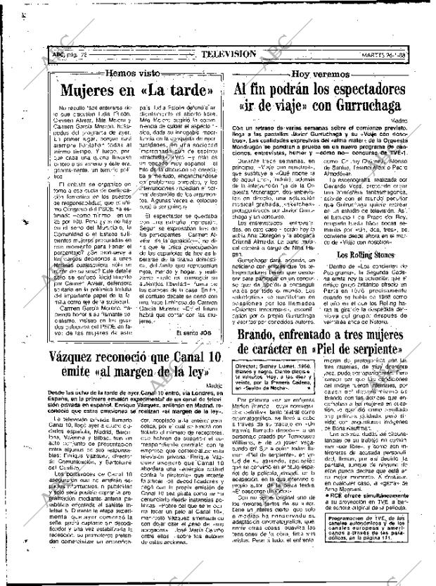 ABC MADRID 26-01-1988 página 78