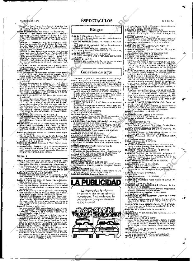 ABC MADRID 26-01-1988 página 85