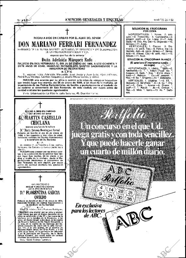 ABC SEVILLA 26-01-1988 página 70