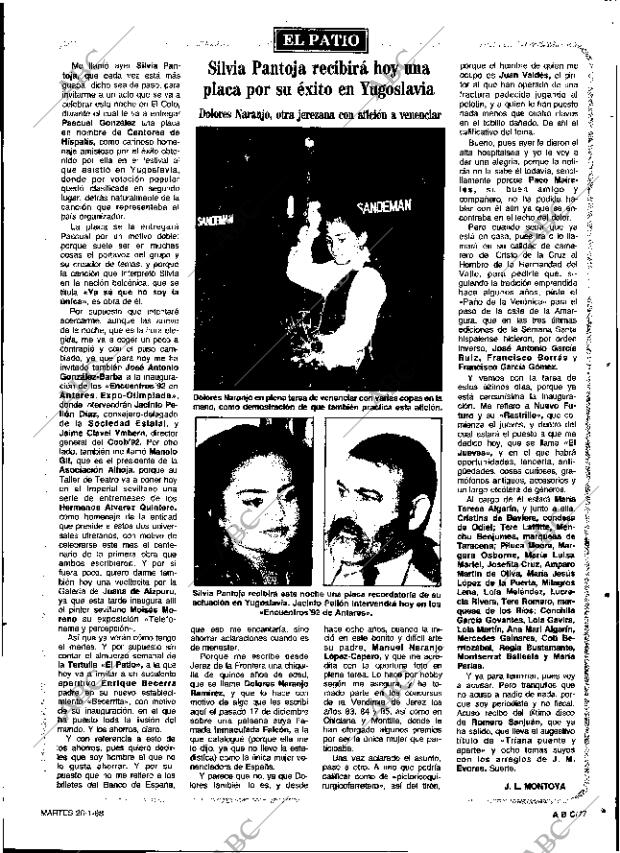 ABC SEVILLA 26-01-1988 página 77