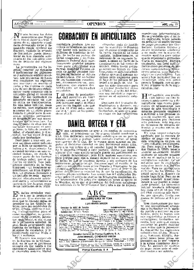 ABC MADRID 28-01-1988 página 19