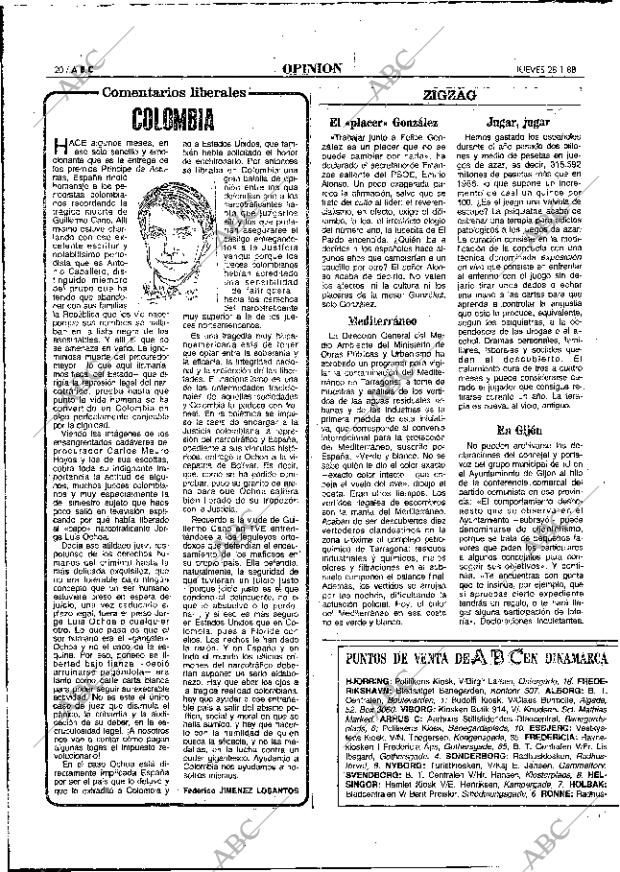 ABC MADRID 28-01-1988 página 20