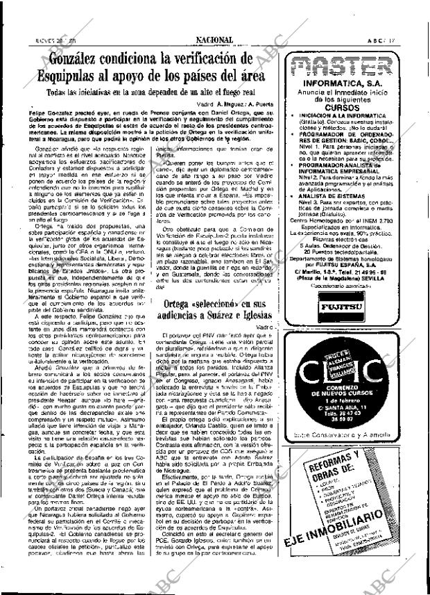 ABC SEVILLA 28-01-1988 página 17