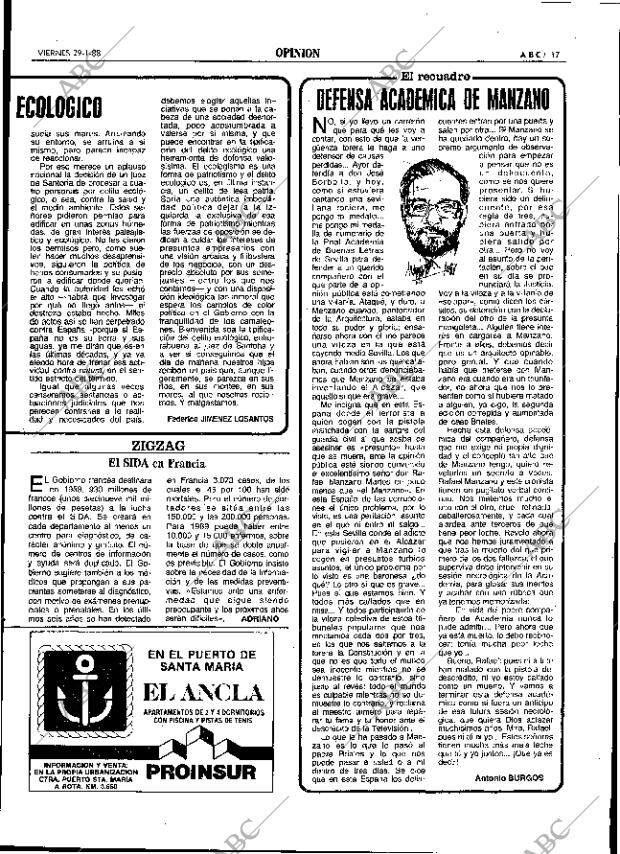 ABC SEVILLA 29-01-1988 página 17