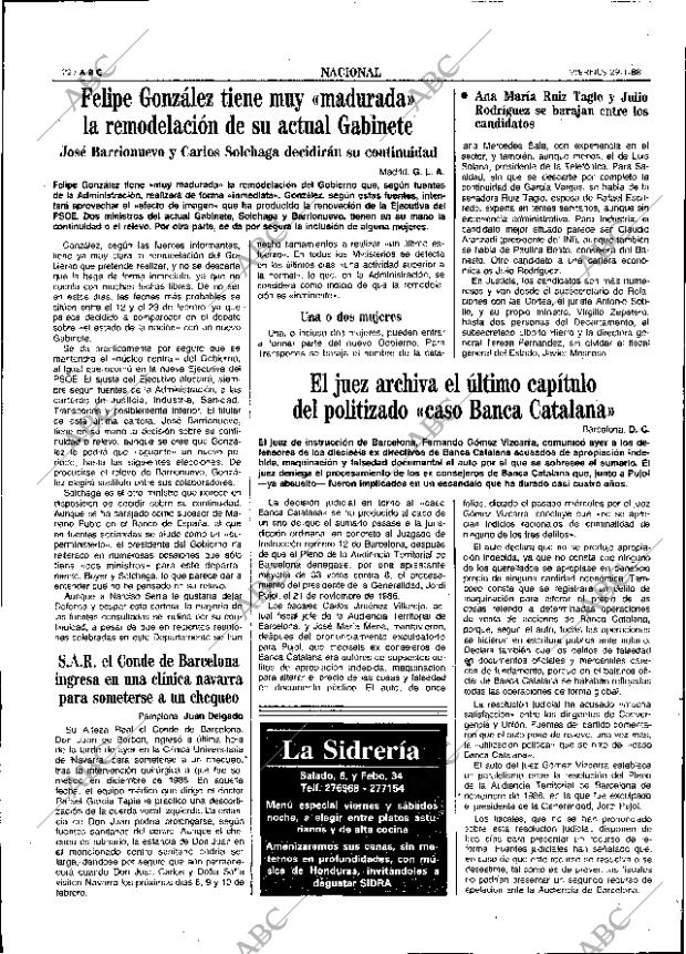 ABC SEVILLA 29-01-1988 página 22