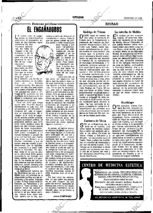ABC SEVILLA 31-01-1988 página 16