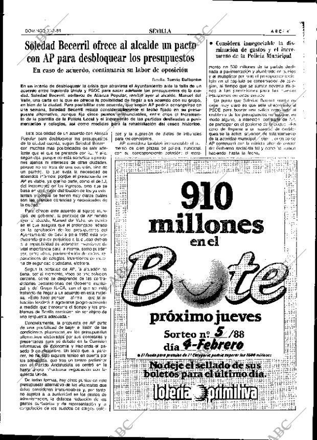 ABC SEVILLA 31-01-1988 página 41