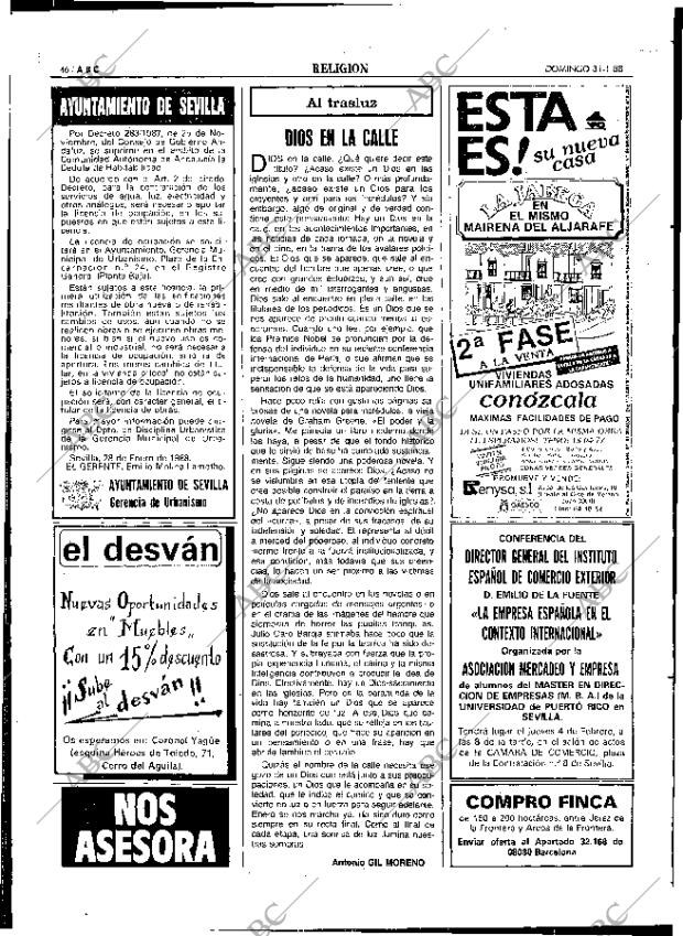 ABC SEVILLA 31-01-1988 página 46