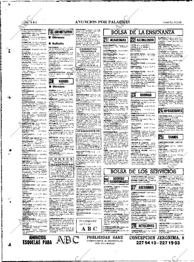 ABC MADRID 09-02-1988 página 108